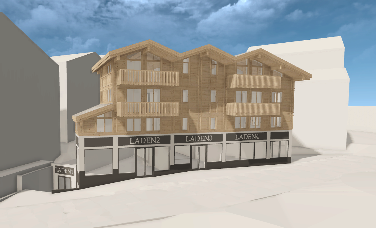 Visualisierung des Zentrum Hofmatta in Zermatt